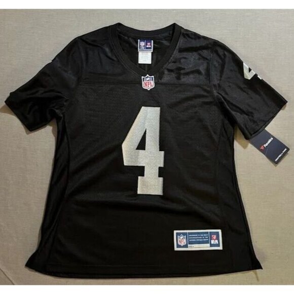 Oakland Raiders Derek Carr #4 Fanatics Jersey Womens Small Black Short Sleeve.‎ - Picture 1 of 14
